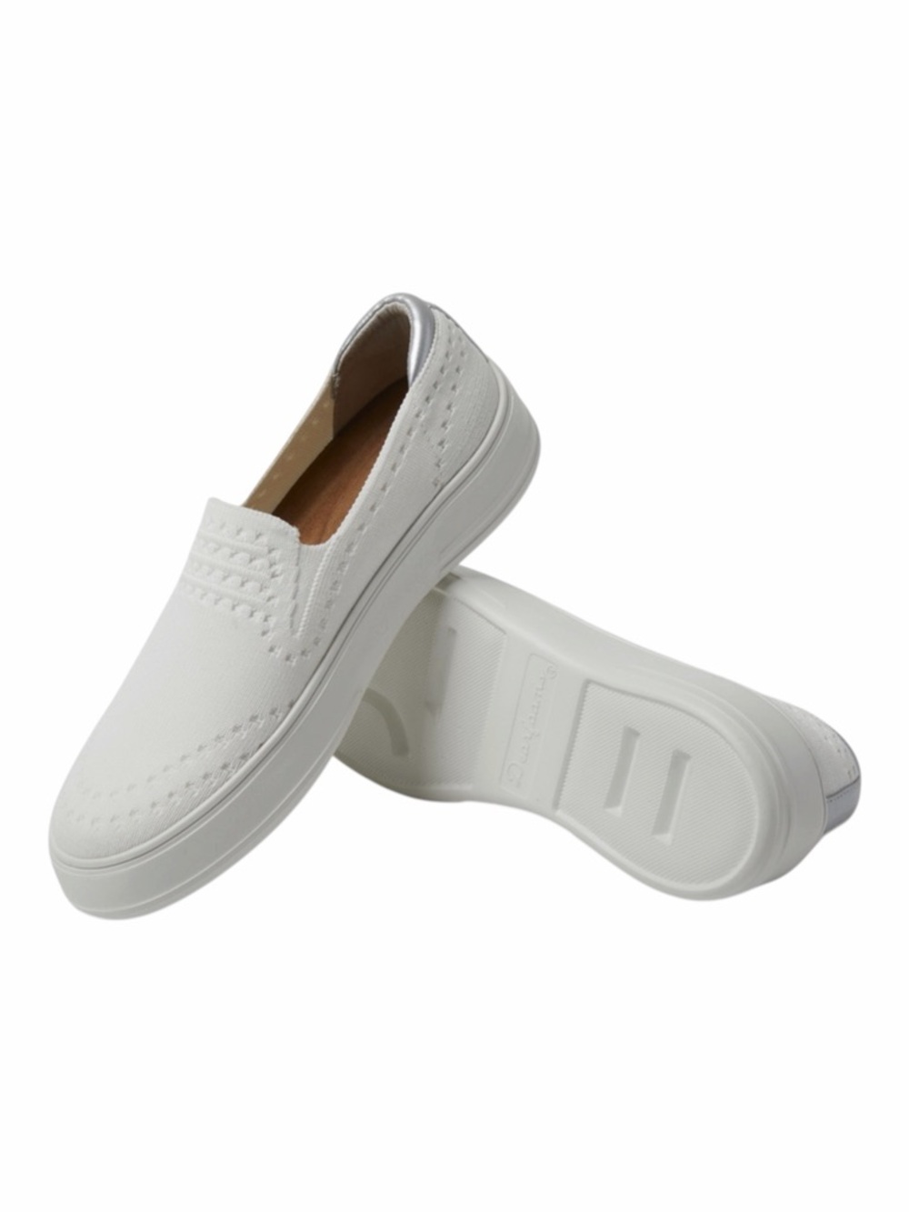 DEARFOAMS Women's Sophie Slip On White Sneaker Size 7 NEW